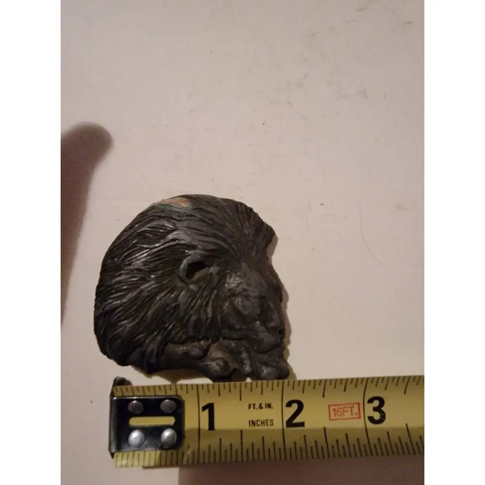 Vintage Pewter Lions Head 1978‎ 1970s VTG Indiana Metal Craft LFL